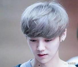 奶奶灰男头发图片